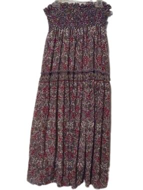 << Max Edition Skirt in Red, Cream & Olive Women's Size Medium